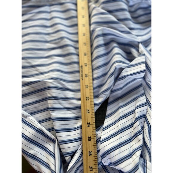 NEW Polo Ralph Lauren 16 Striped Shirtdress White Blue 100% Cotton Shirt Dress - Picture 8 of 14